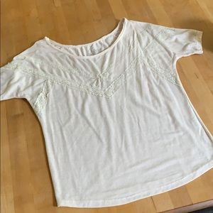 Beige Lace Short sleeve top